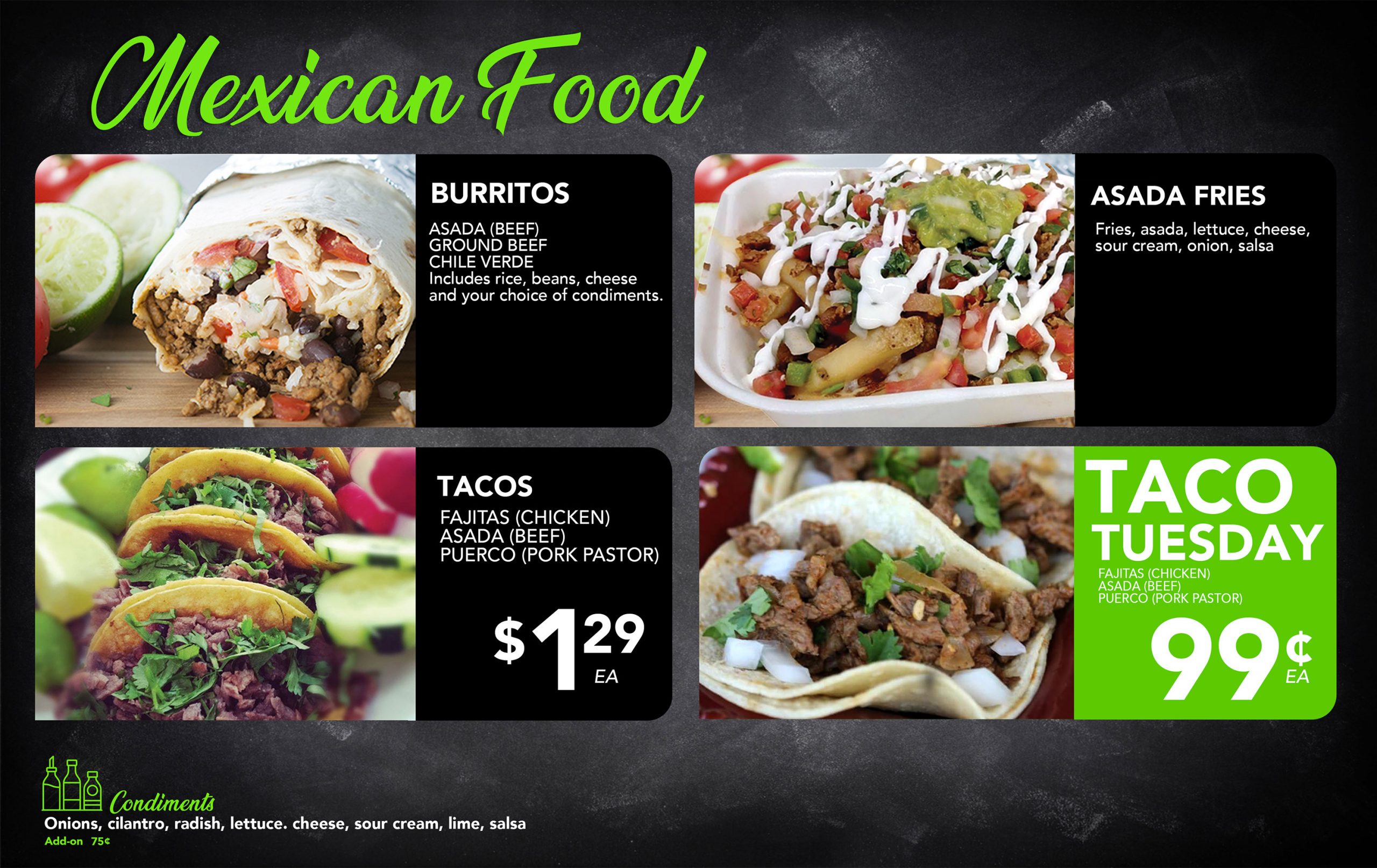 Madera Menu State Foods Supermarket